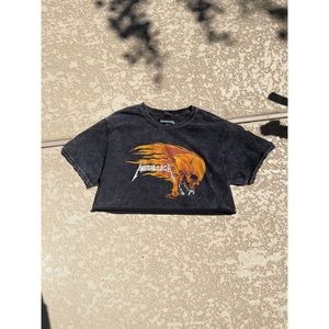 Metallica Urban Outfitters Crop Top Shirt